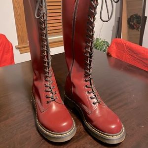 Doc Martens Oxblood Knee-High Boots